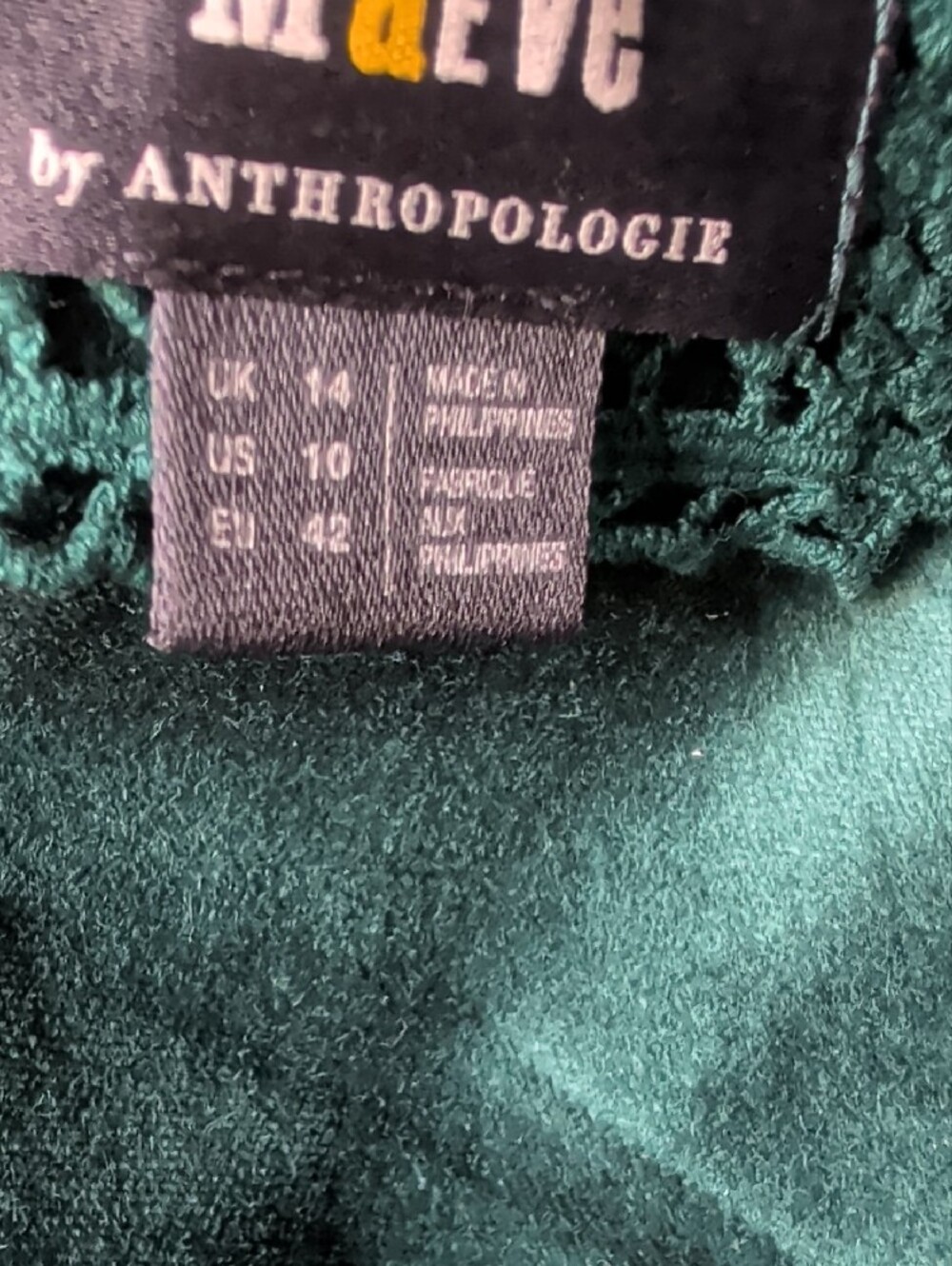 Anthropologie Maeve Teal Velvet Double-Breasted Blazer Coat Dress - Picture 3 of 10